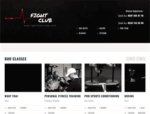 Tablet Screenshot of fightclubturkey.com